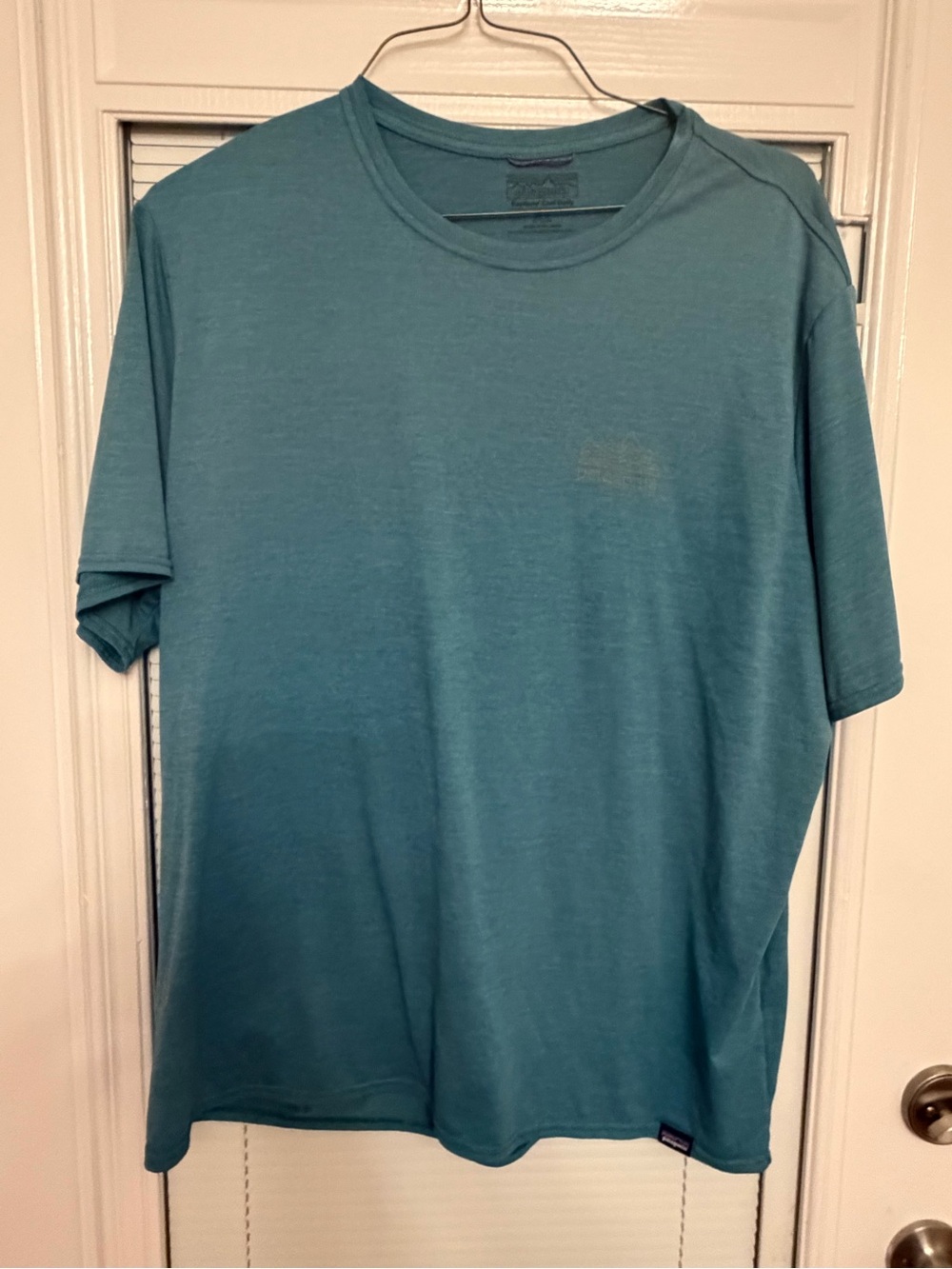 Patagonia Teal Crewneck Short Sleeve Tee